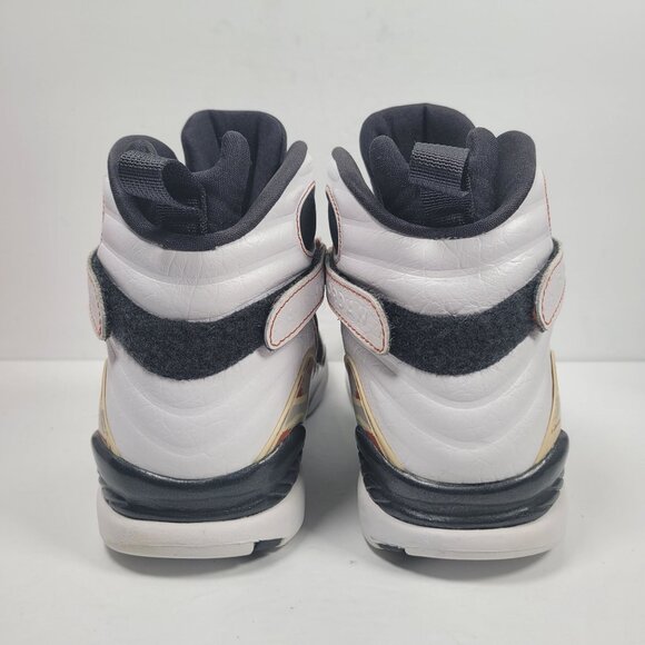 Air Jordan 8 Retro LS 2007 Men's White Black Toes Shoes 317258 104 US Size 11 - Picture 4 of 8